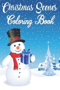 Christmas Scenes Coloring Book