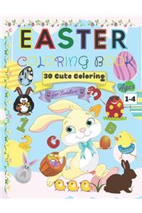 Easter Coloring Book for Toddlers Ages 1-4