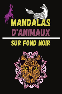 Mandalas d'Animaux Sur Fond Noir