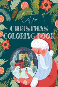 Retro Christmas Coloring Book