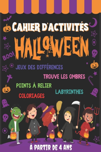 Cahier D'activités Halloween à partir de 4 ans