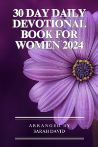 30 Day daily devotional book for women 2024