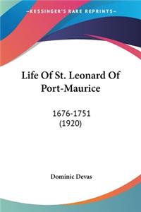 Life Of St. Leonard Of Port-Maurice