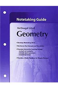 McDougal Littell High School Math: Notetaking Guide Student Bundle of 5 Geometry