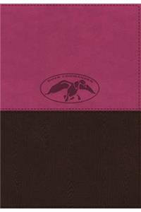 NKJV, Duck Commander Faith and Family Bible, Leathersoft, Pink/Brown