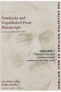Notebooks and Unpublished Prose Manuscripts: Volumes I-VI