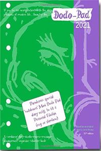 Dodo Pad Filofax-Compatible 2021 Personal Organiser Refill Diary - Week to View Calendar Year