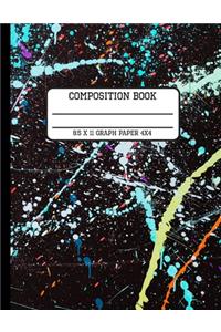 Composition Book Graph Paper 4x4