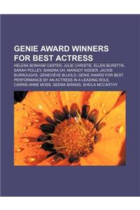 Genie Award Winners for Best Actress