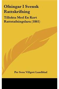 Ofningar I Svensk Rattskrifning