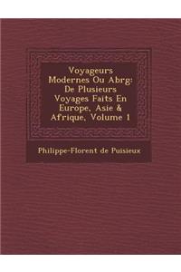 Voyageurs Modernes Ou Abr G