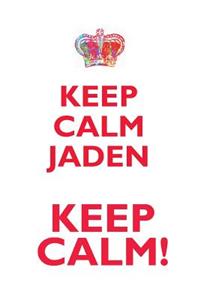 KEEP CALM JADEN! AFFIRMATIONS WORKBOOK Positive Affirmations Workbook Includes