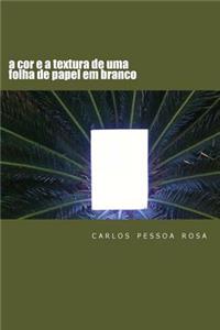 a cor e a textura de uma folha de papel em branco