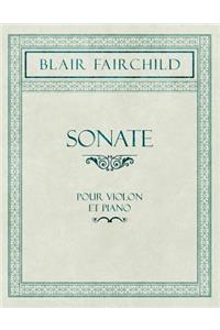 Sonate - Pour Violon et Piano