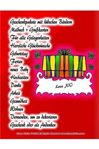 Geschenkpakete mit hübschen Bändern Malbuch + Grußkarten Für alle Gelegenheiten Herzliche Glückwünsche Geburtstag Ferien neues Baby Hochzeiten Danke Arbeit Gesundheit Wohnen Verwenden, um zu dekorieren Geschenk oder als Andenken