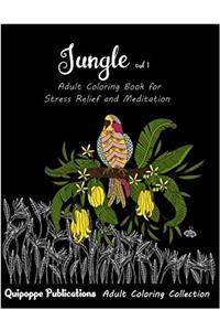 Jungle: Jungle Coloring Book for Adults