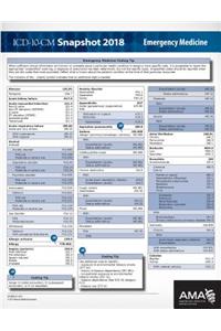 ICD-10-CM 2018 Snapshot Coding Cards: Emergency Medicine