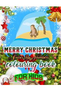 Merry Christmas Color by Numbers Coloring Book for Kids