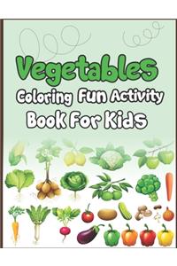 Vegetables Coloring Fun Activity Book for Kids