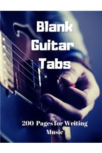 Blank Guitar Tabs