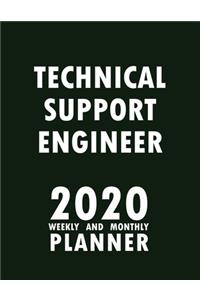 Technical Support Engineer 2020 Weekly and Monthly Planner