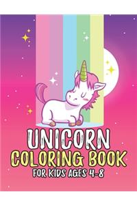 Unicorn Coloring Book for Kids Ages 4-8