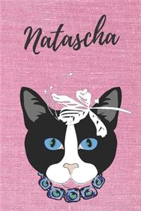 personalisiertes Notizbuch Katze / Journal / Malbuch / Tagebuch / Kritzelbuch / DIN A5 / Geschenk Natascha