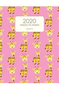 2020 Weekly Planner Giraffe