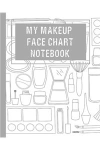 My Makeup Face Chart Notebook