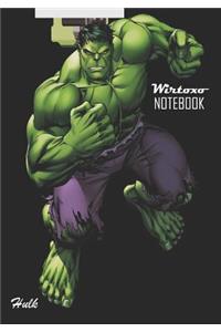 Notebook: Hulk Medium College Ruled Notebook 130 Page Lined 7 X 10 in (17.78 X 25.4 CM)