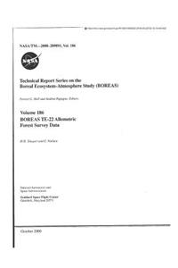 Boreas Te-22 Allometric Forest Survey Data
