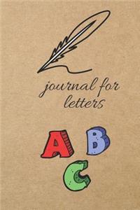 Journal for Letters