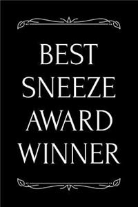 Best Sneeze Award Winner