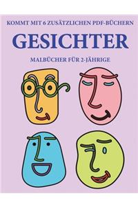 Malbücher für 2-Jährige (Gesichter)