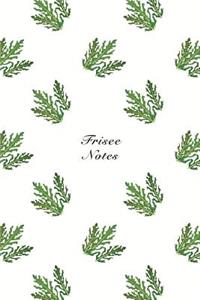 Frisse Notes: 6"x9" Notebook Watercolor Texture Design Vegetable Food Ingredient Pattern Cover. 108 Blank Lined Pages Matte Softcover Note Book Journal