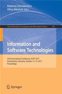 Information and Software Technologies