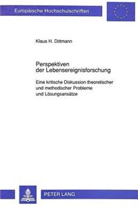 Klaus H. Dittmann: Perspektiven Der Lebensereignisforschung