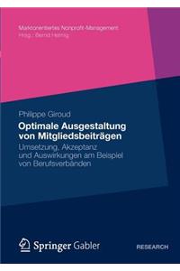 Optimale Ausgestaltung Von Mitgliedsbeiträgen