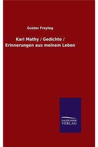 Karl Mathy / Gedichte / Erinnerungen aus meinem Leben
