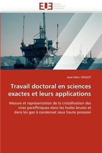 Travail doctoral en sciences exactes et leurs applications