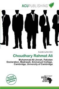 Choudhary Rahmat Ali