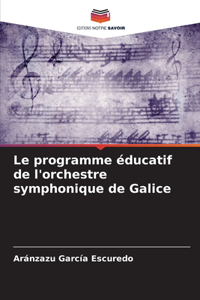 programme éducatif de l'orchestre symphonique de Galice