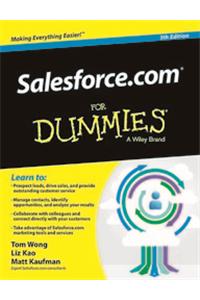 Salesforce.Com For Dummies, 5Th Ed