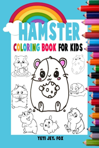 Hamster coloring book for kids