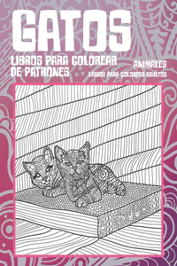 Libros para colorear de patrones - Libros para colorear adultos - Animales - Gatos