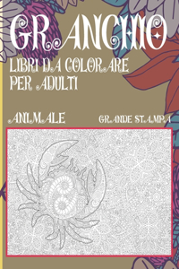 Libri da colorare per adulti - Grande stampa - Animale - Granchio