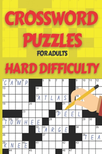 Crossword Puzzle Book for Adults Hard Difficulty
