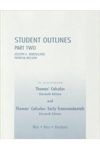 Student Outlines Part 2 for Thomas' Calculus