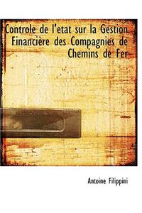 Controle de L'Actat Sur La Gestion Financiaure Des Compagnies de Chemins de Fer