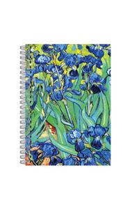 Van Gogh Irises Wire-O Journal 6 X 8.5"